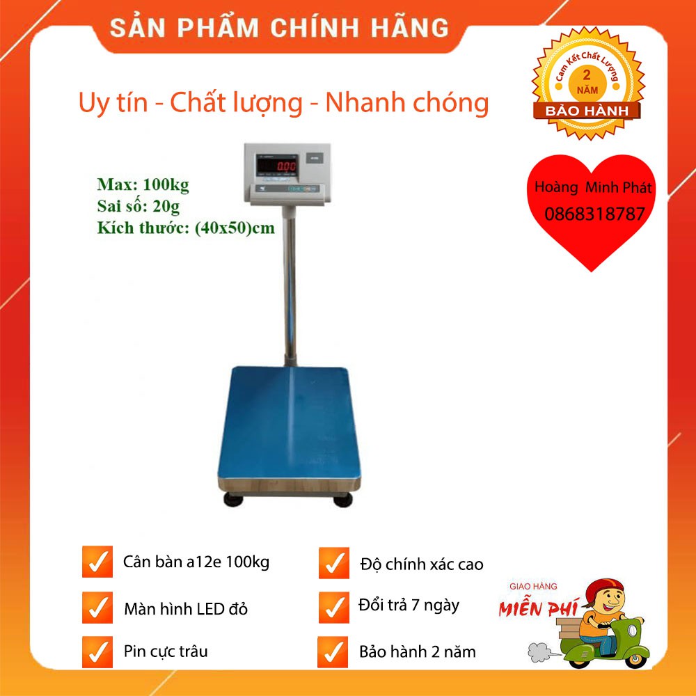 CÂN 100Kg A12E - BẢO HÀNH 2 NĂM [ HÀNG ĐÀI LOAN ]