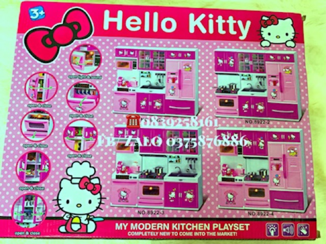 Bộ Đồ Chơi Nhà Bếp HELOO KITTY (có video thật của shop)