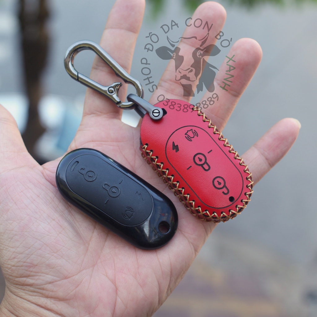 Bao da chìa khoá Xe điện YADEA, Yadea M6i handmade da thật