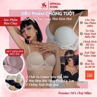 Áo ngực nâng đa năng cup ngực tháo dây vai diện hở vai không tuột mút đệm hơi siêu mềm 2cm