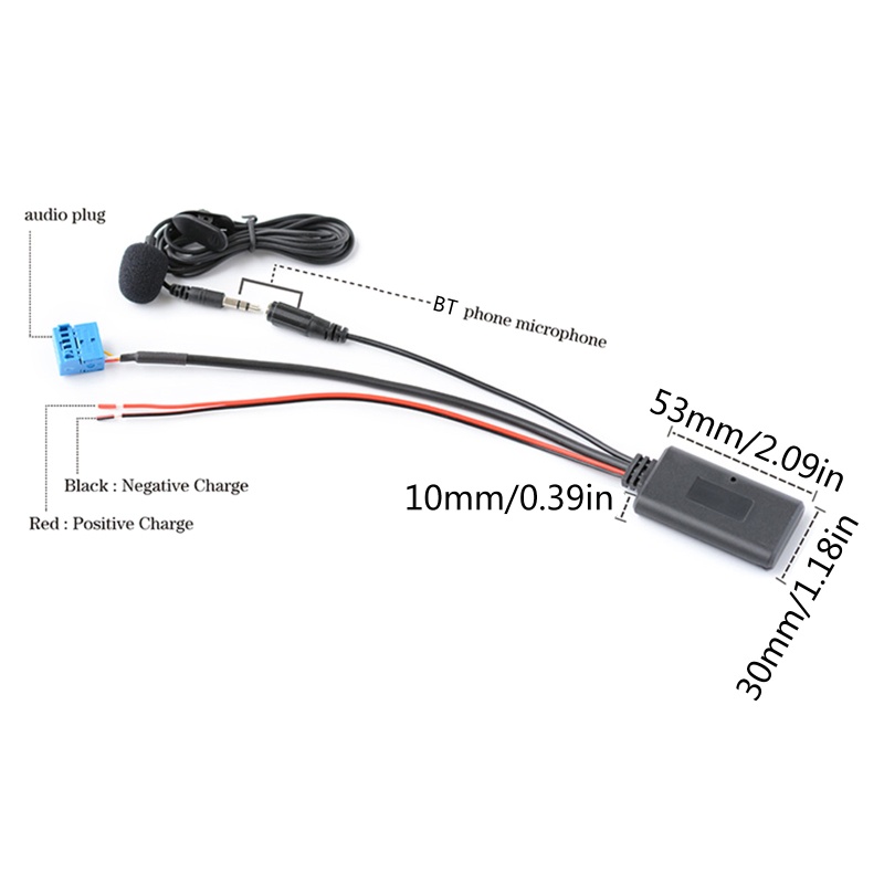 Bộ Chuyển Đổi Âm Thanh Không Dây Bluetooth 5.0 KCE-236B Sang Điện Thoại Thông Minh Cho Xe Hơi