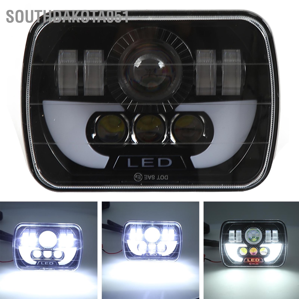 [Hàng Sẵn] Đèn pha LED vuông 5x7in 90W chiếu sáng cao Chùm thấp IP67 Chống nước cho xe máy ô tô【Southdakota051】