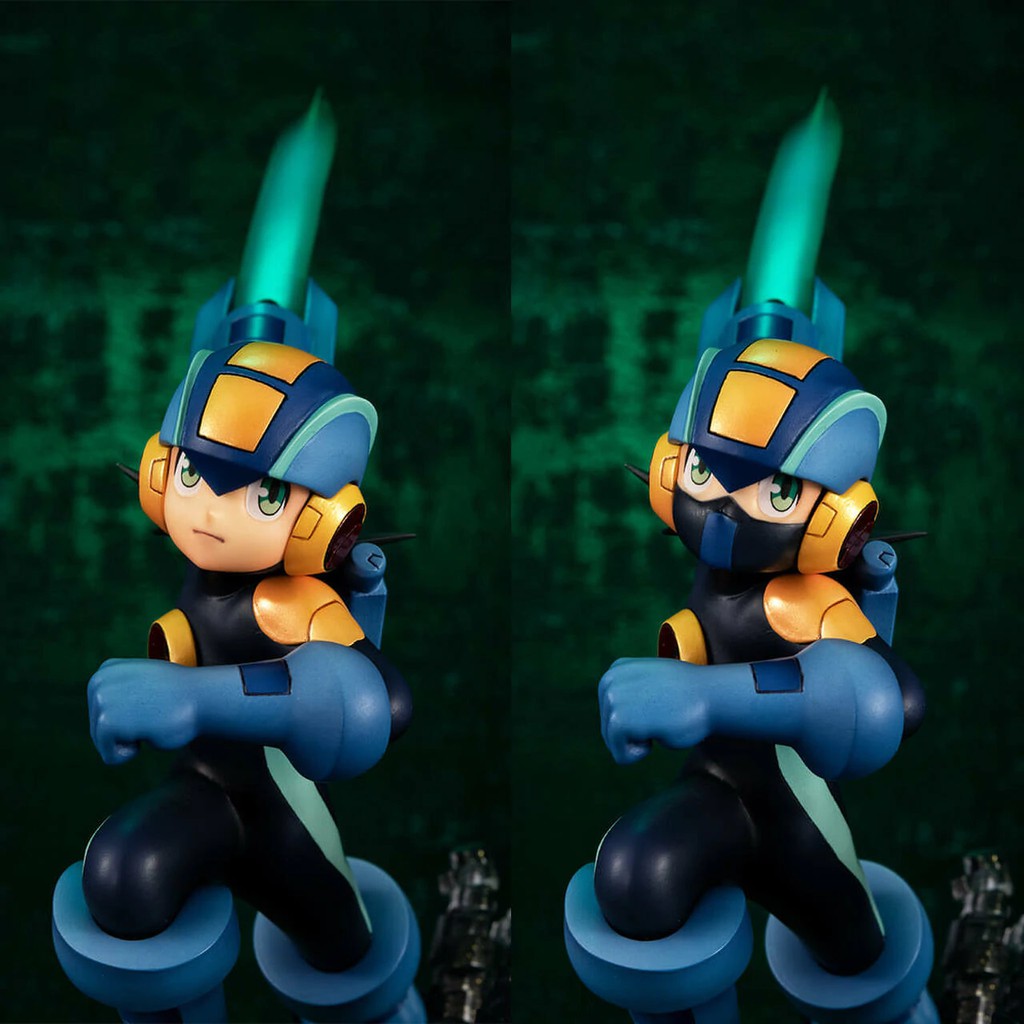 MÔ HÌNH NHÂN VẬT TĨNH MegaHouse MegaMan vs. Bass GCCDX Mega Man Battle Network Figure