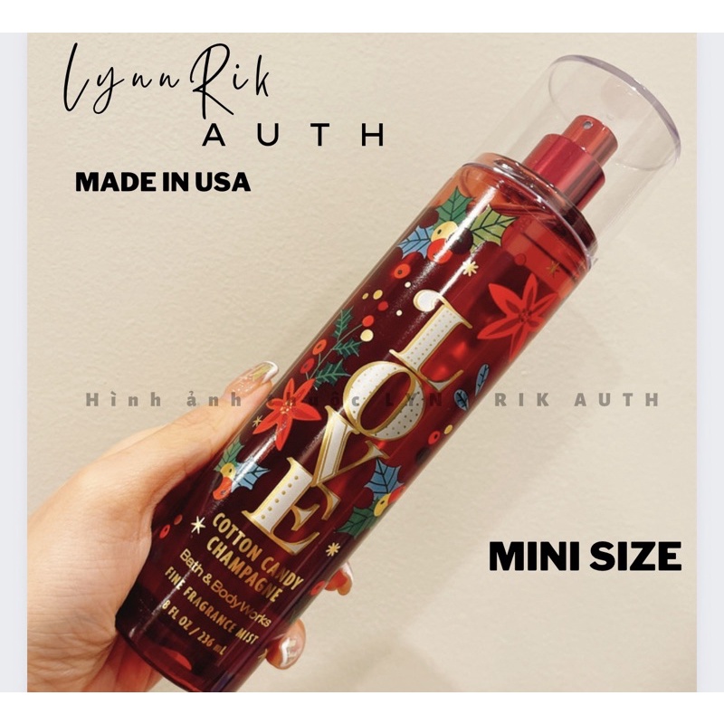 LOVE - Cotton Candy Xịt Thơm Toàn Thân Bath & Body Works