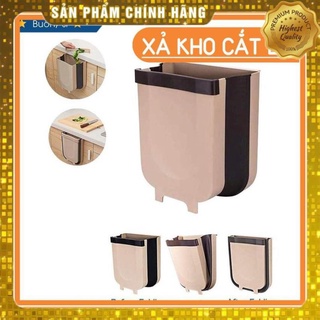 Thùng Rác Gấp Gọn Thông Minh Gắn Tủ Bếp, Nhà Vệ Sinh, Oto Siêu Đa Năng