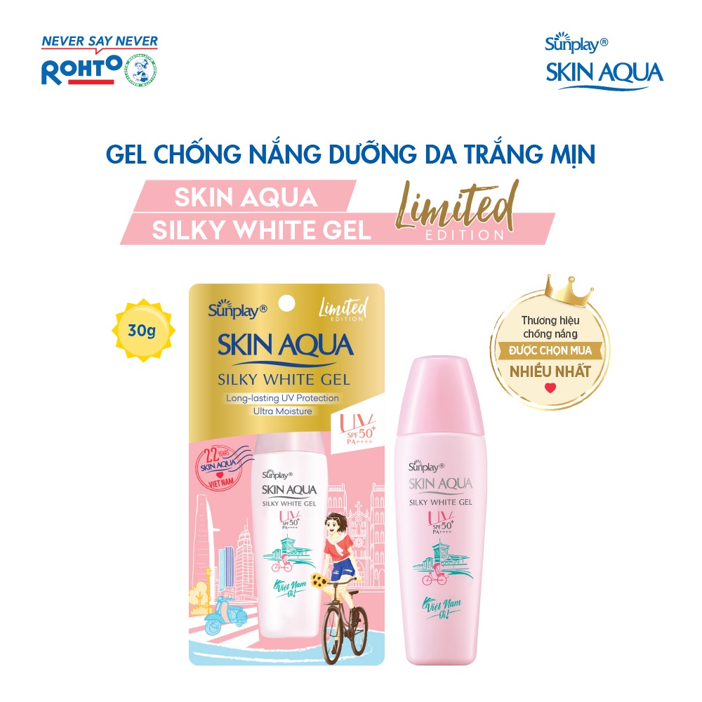 Gel chống nắng dưỡng da Sunplay skin aqua silk white spf50++.tuýp 30 gam suckhoechomoinha