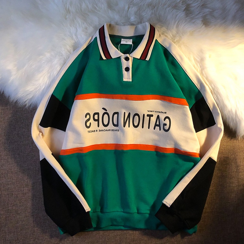 [Hàng Order] Áo Polo GATIONDOPS có cổ ULzzang form rộng dài tay dày dặn Unisex mới nhất thu đông 2021 OR024