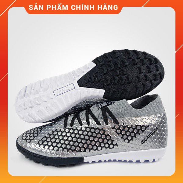 (Chính hãng) Giày bóng đá sân cỏ nhân tạo Jogarbola JG003 (bạc)