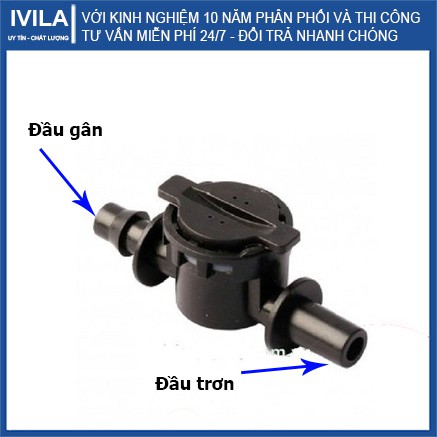 Van chống rỉ nước 1 đầu gân 1 đầu trơn - Phụ kiện tưới an toàn hiệu quả - Hạn chế thất thoát nước - Bảo hành 12 tháng