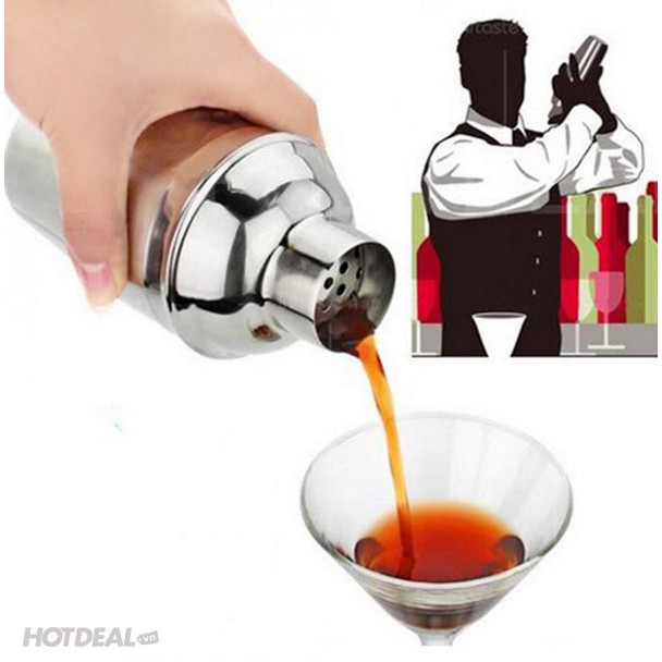 Bình inox pha chế Bartender dung tích 250ml