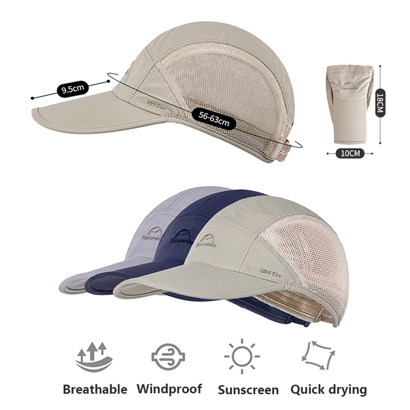 Mũ Lưỡi Trai Gấp Gọn Dã Ngoại Naturehike NH18H009-T Siêu Nhẹ Chống Nắng
