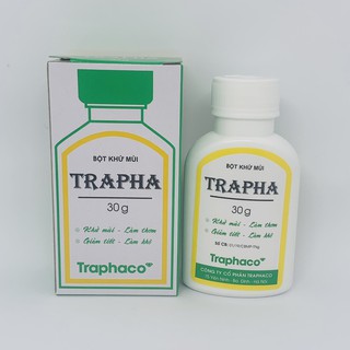 COMBO 5 hoặc 10 chai - Bột khử mùi Trapha 30g
