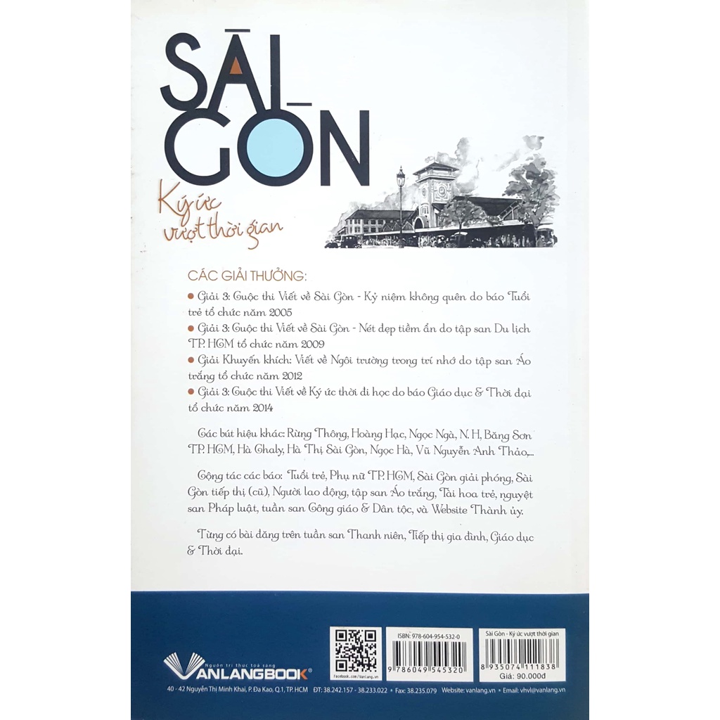 Sách - Sài Gòn - Ký Ức Vượt Thời Gian (Nguyễn Ngọc Hà- Văn Lang)