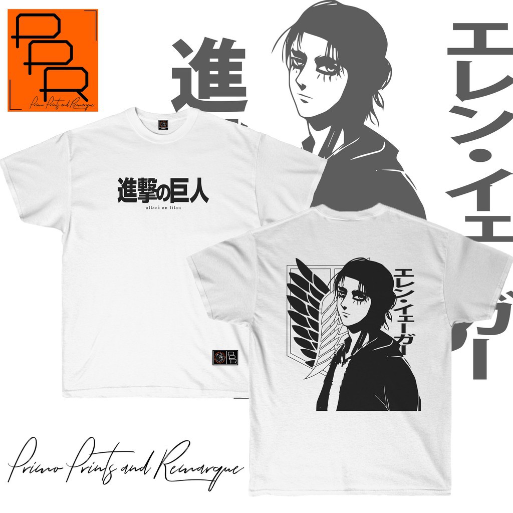 HOT🔥 Áo Phông nime Shirt - Attack On Titan - Eren Jaeger mẫu mới cực chât