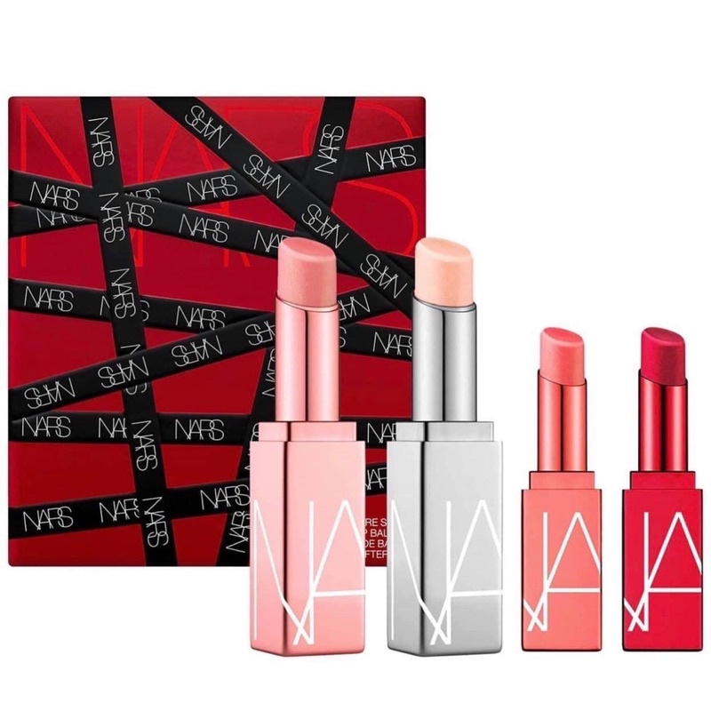 Set 4 Son Dưỡng Nars Pleasure Seeker Afterglow Lip Balm Set New Limited Edition