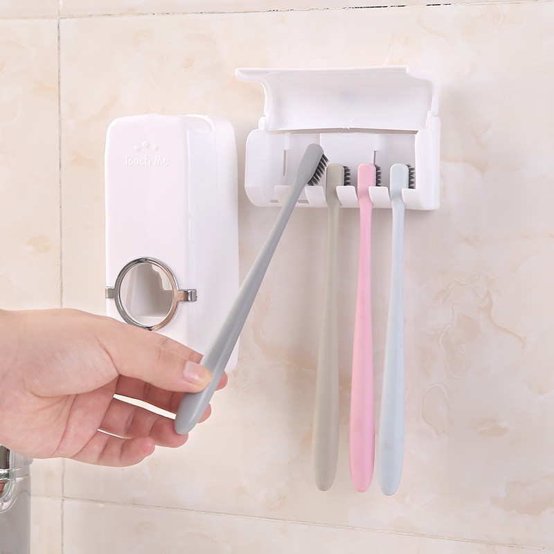 Giá Đỡ Bàn Chải Đánh Răng Tự Động Tiện Lợi Trong Nhà Tắm