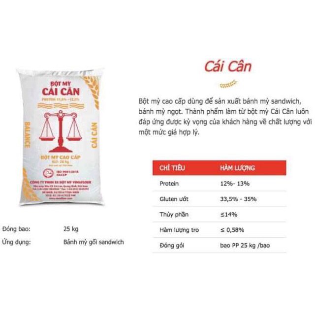 Bột Mì hiệu Cái Cân 500gr/1Kg