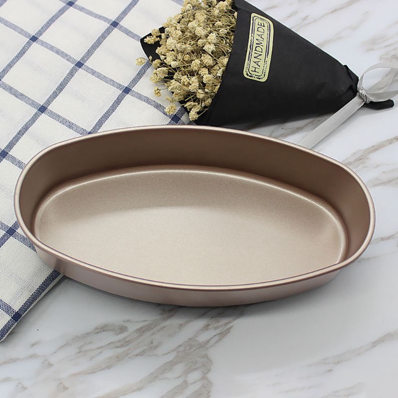 Khuôn làm bánh chống dính hình oval 9 inch