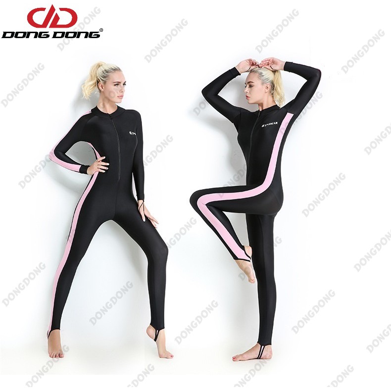 Quần áo lặn biển chống nắng 1mm NỮ - PINK, cản tia UV, hàng thể thao chuyên dụng cao cấp - DONGDONG