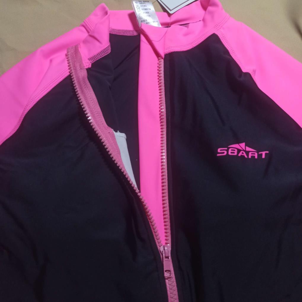 Áo bơi nữ dài tay kéo khóa thun lạnh có đệm hàng cao cấp ་ | BigBuy360 - bigbuy360.vn