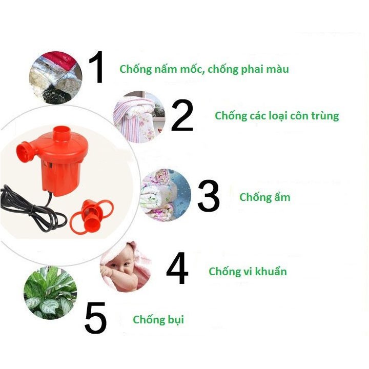 Bơm điện 2 chiều Bơm và Hút chân không Wenbo Tiện Lợi