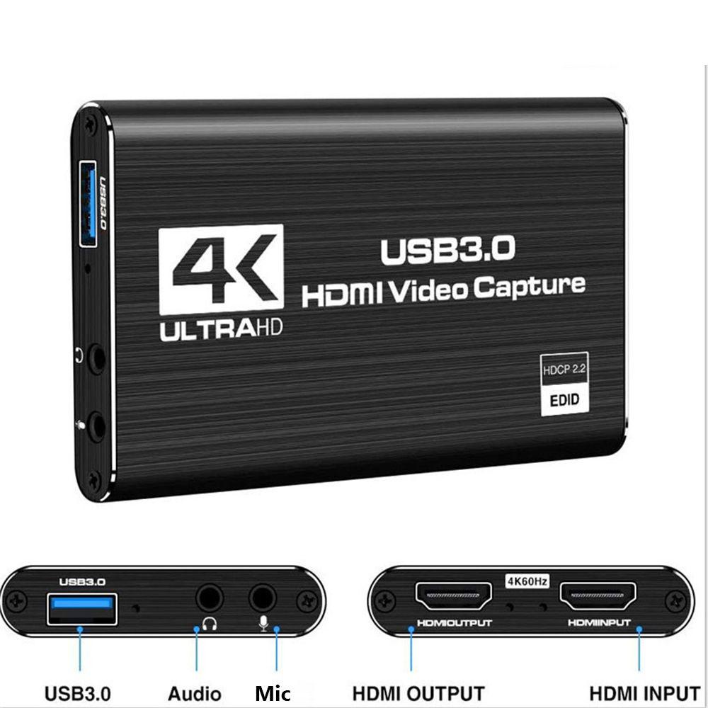 BEBETTERM Thẻ Ghi Video HDMI 1080P 60fps 4K Bằng Hợp Kim Nhôm Chuyên Dụng