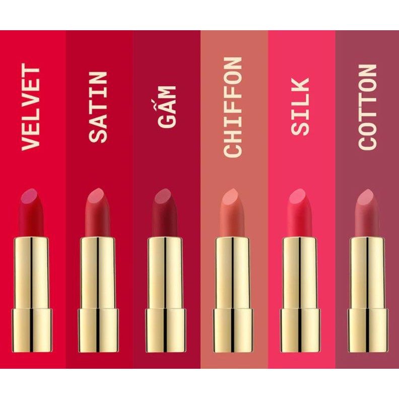 [Phiên Bản Giới Hạn M.O.I x CONG TRI] Son Thỏi lì, Lên Màu Siêu Chuẩn M.O.I x CONG TRI Matte Lipstick 3.6g