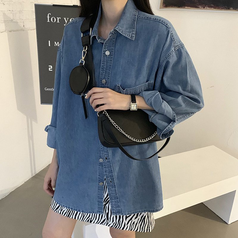 Túi kẹp nách đeo chéo da dày đi chơi dự tiệc sang trọng cao cấp Samsora store KN2131