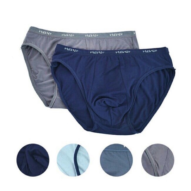 Hộp 5 Quần Lót Nam Chéo Cotton Xuất Nhật