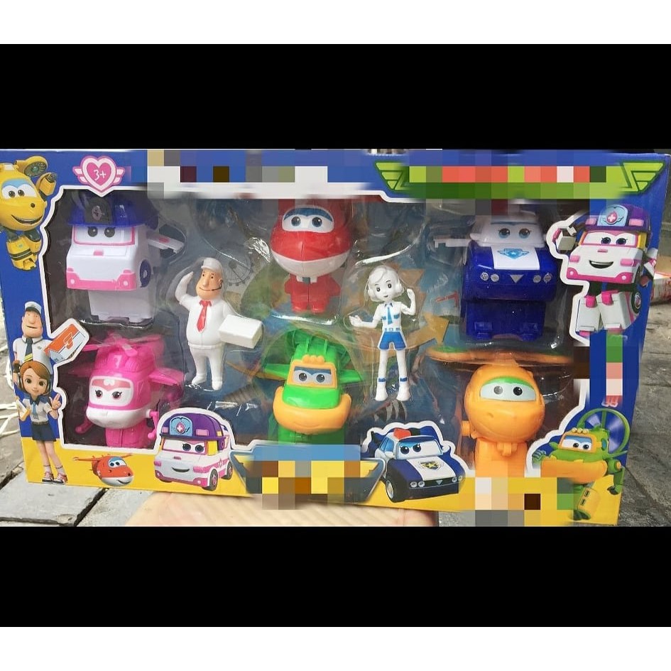 Đội bay biến hình robo-máy bay 2 trong 1 super wings