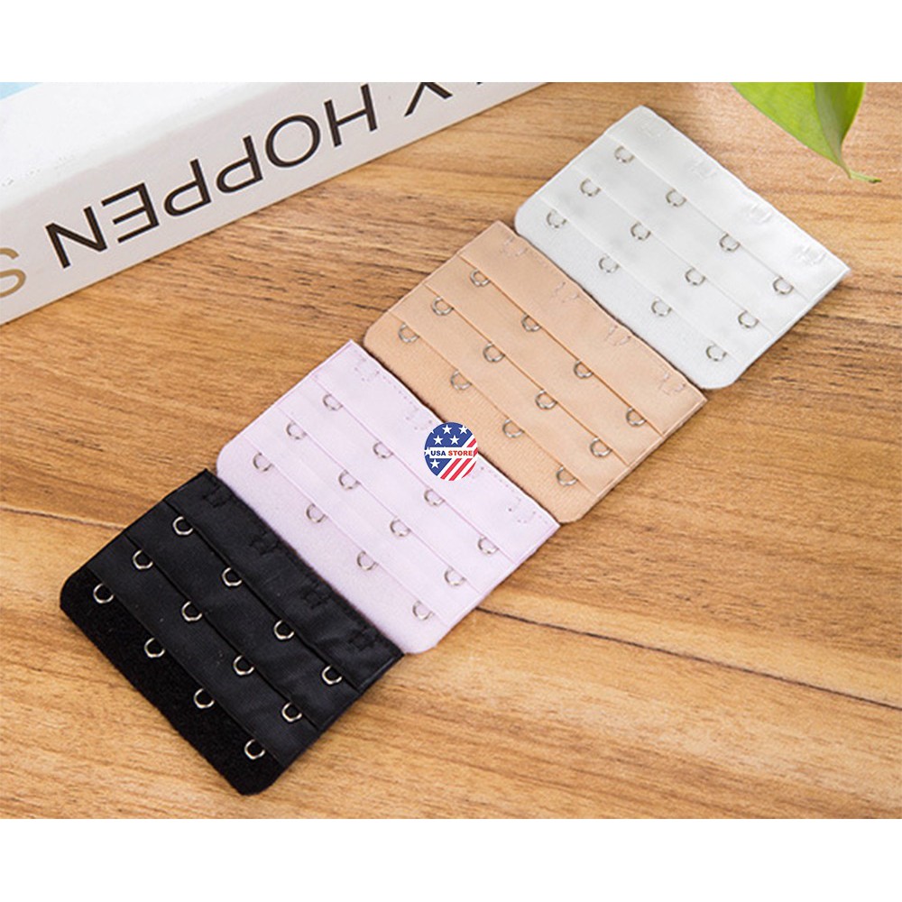 Set Cài Áo Ngực Phụ Dành Cho Áo Chật Kiểu 4 Hàng Móc Nới - Miếng Nối Rộng Tăng Size Áo Ngực