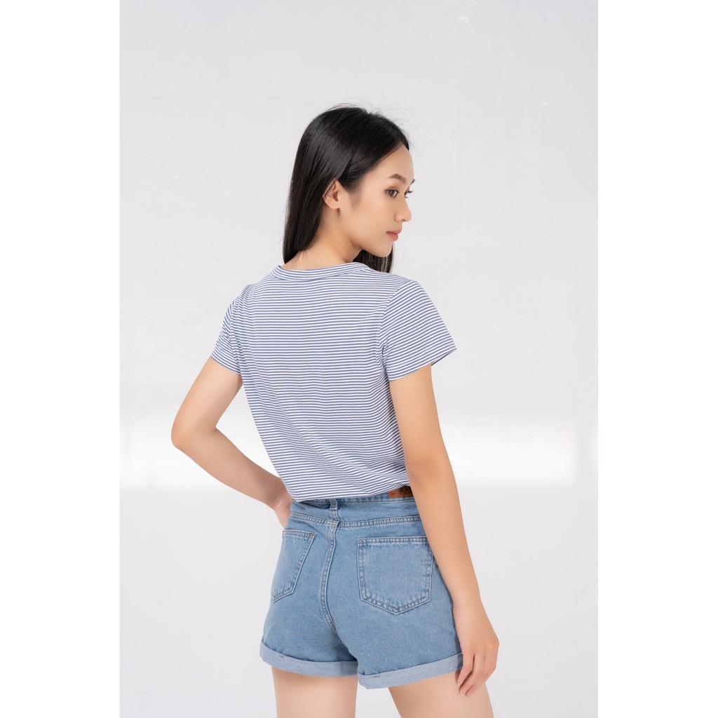 Áo thun nữ Yody kẻ ngang Paradise thoáng mát co giãn TSN4392 | BigBuy360 - bigbuy360.vn