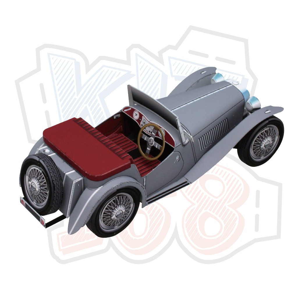 Mô hình giấy Xe ô tô MG TC Midget