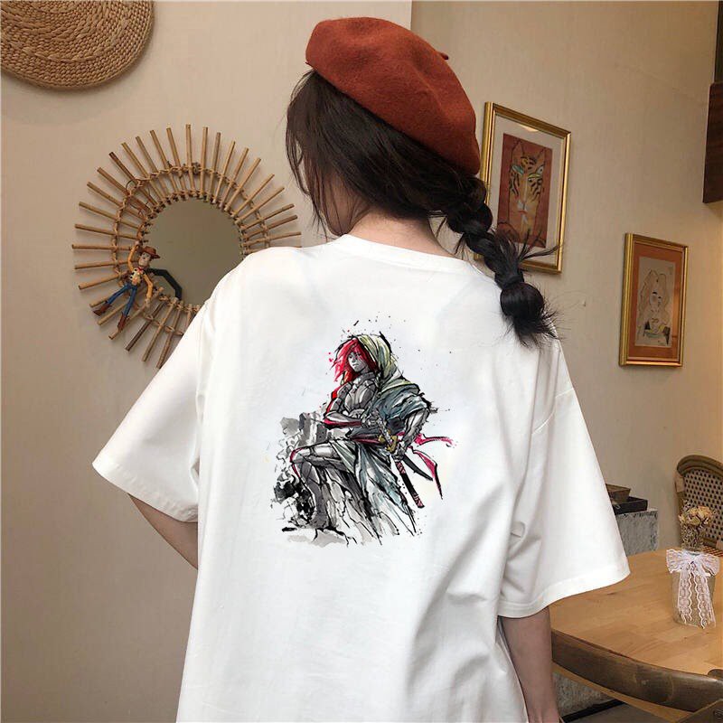 Áo thun tay lỡ nữ form rộng Samurai form rộng vải dày mịn 2020T1847