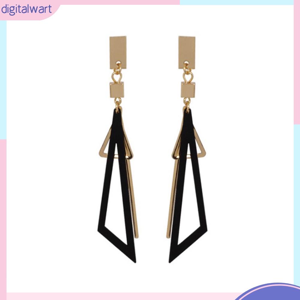 Hoa Tai Dáng Dài Hình Tam Giác Thời Trang Cho Nữ