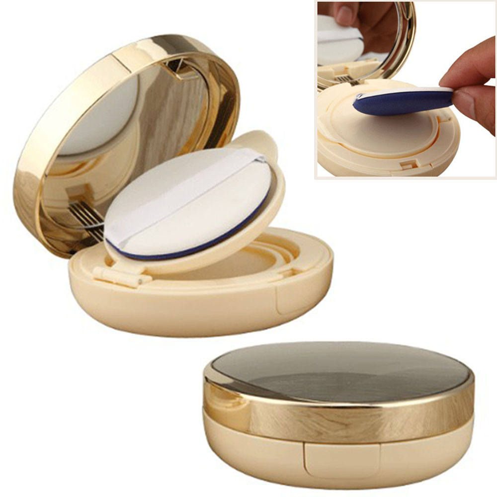 [Hàng mới về] Hộp Rỗng Đựng Phấn Nước Trang Điểm Mặt 15g / 0.5oz Có Gương Thiết Kế Tiện Dụng
