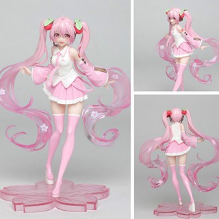 Mô hình nhân vật hoạt hình anime Hatsune Miku Sakura đẹp mắt 18cm