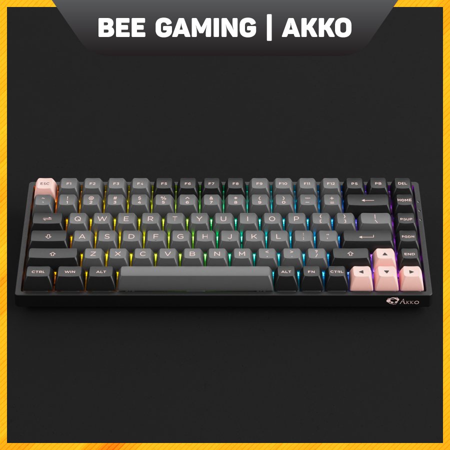 Bàn phím cơ AKKO 3084B Plus Black Pink