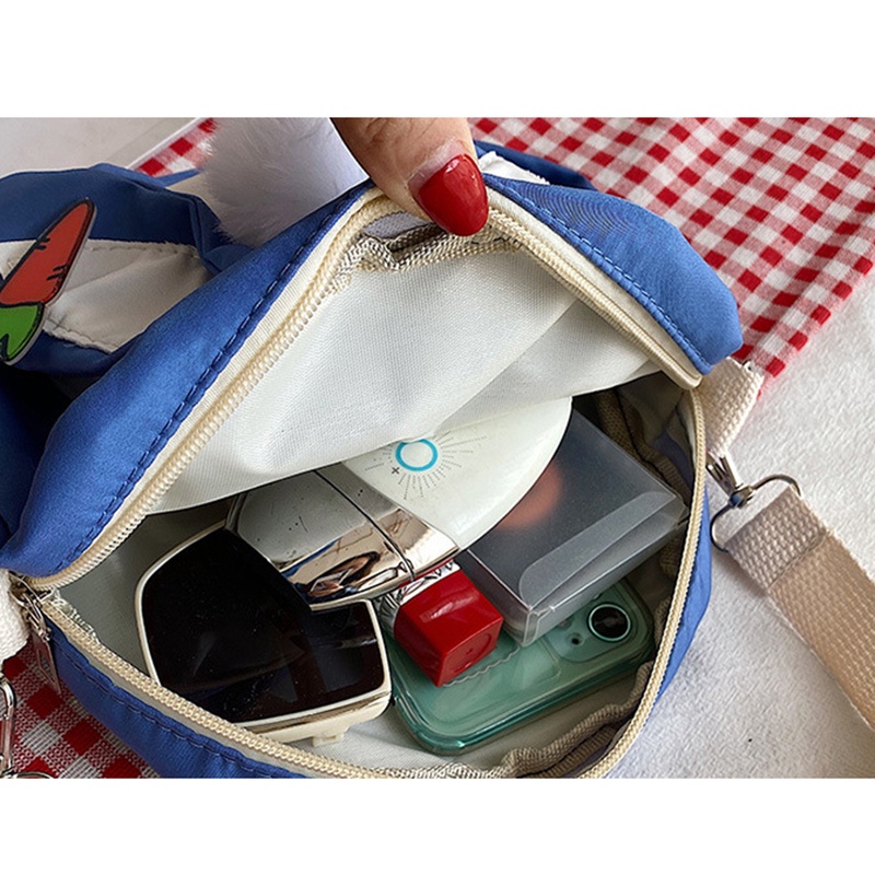 Túi đeo chéo IELGY hình tai thỏ hoạt hình hài hước cho nữ