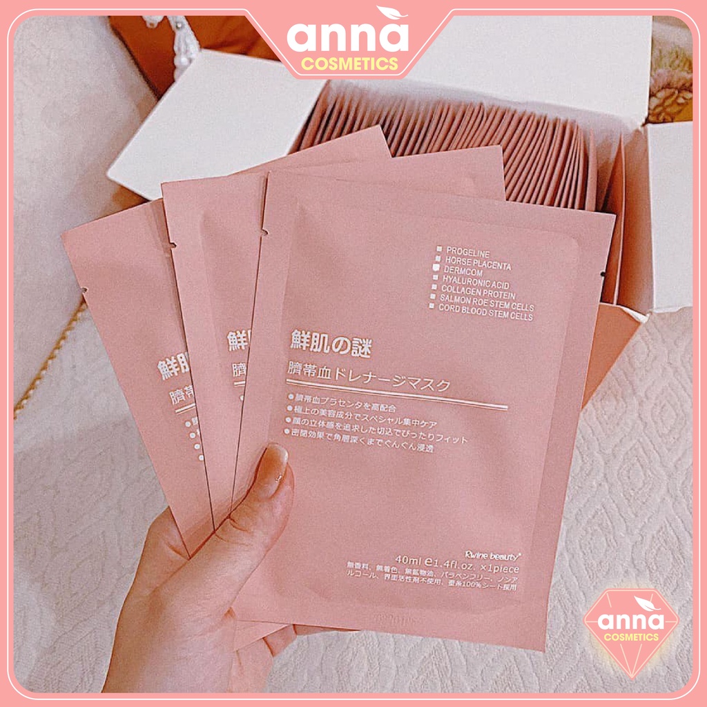 Mặt nạ nhau thai cừu Nhật Bản Rwine Beauty dưỡng da, chăm sóc da, dưỡng ẩm, giảm thâm mụn, phù hợp da nhạy cảm | BigBuy360 - bigbuy360.vn