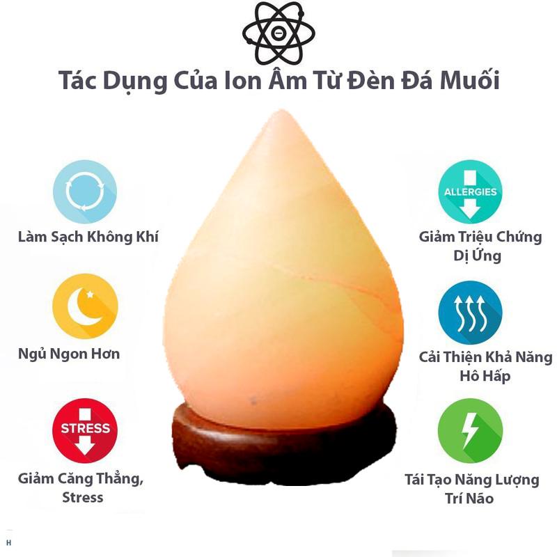 Đèn Đá Muối Xông Tinh Dầu Hình Trái Tim ZitaHima