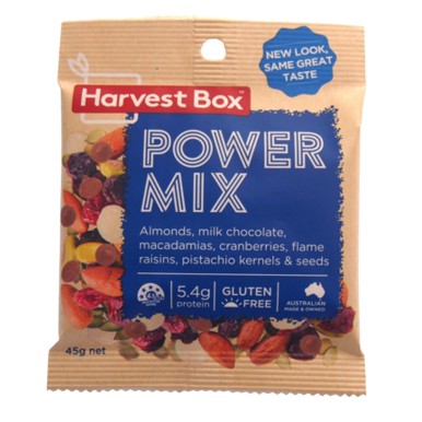 Hạt dinh dưỡng mix trái cây khô Power Mix Snack Pack Harvest Box - Bịch 45g