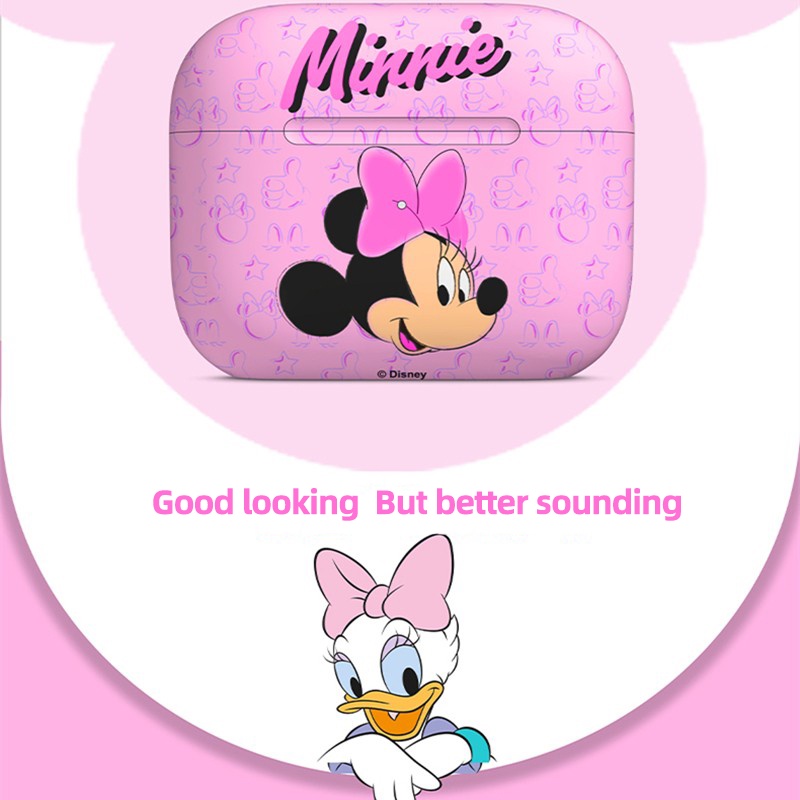 Tai nghe Bluetooth 5.0 nhét tai Disney P4 chống nước chống ồn cho Android IOS