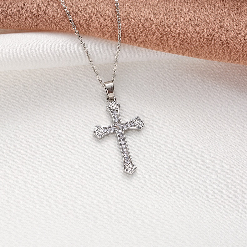 XiaoboACC Vòng cổ Mạ Bạc Nhiều Mặt Tùy Chọn Đính Đá Thời Trang Cho Nữ - 45CM+5CM