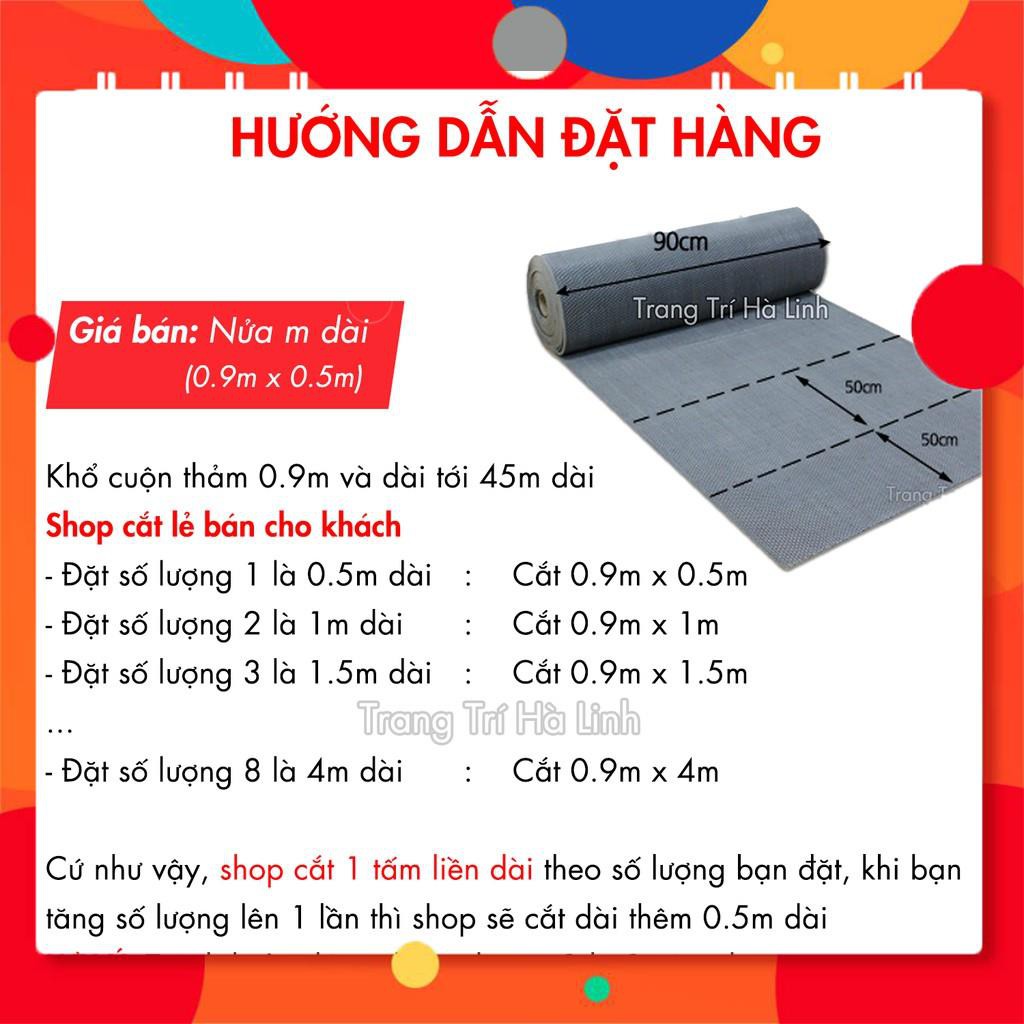 [BÁN CHẠY] Thảm Nhựa Lưới Chống Trơn Trượt Dày PVC Lót Sàn Nhà Tắm, Nhà Xe, Hồ Bơi 90x50cm