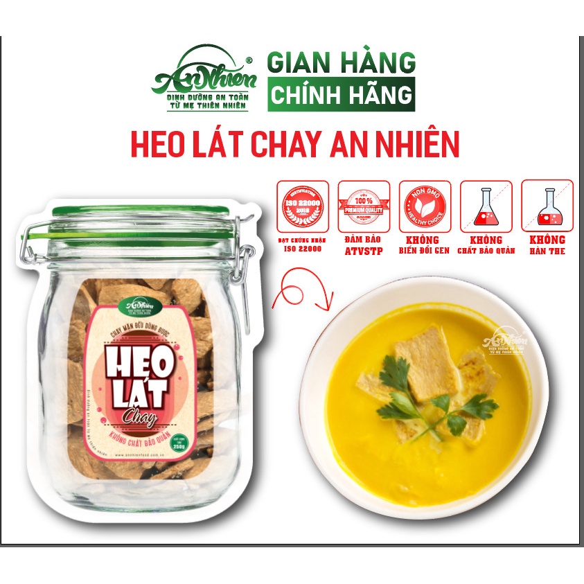 CAM KẾT CHẤT LƯỢNG, 250g Heo Lát Chay An Nhiên, Thịt Chay, Thực Phẩm Chay Dinh Dưỡng, Thuần Chay Healthy, Đồ Ăn Chay