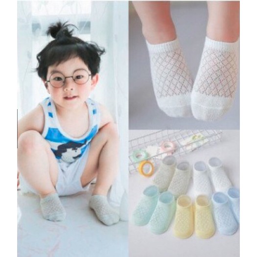 Combo 5 đôi tất cotton lưới cho bé