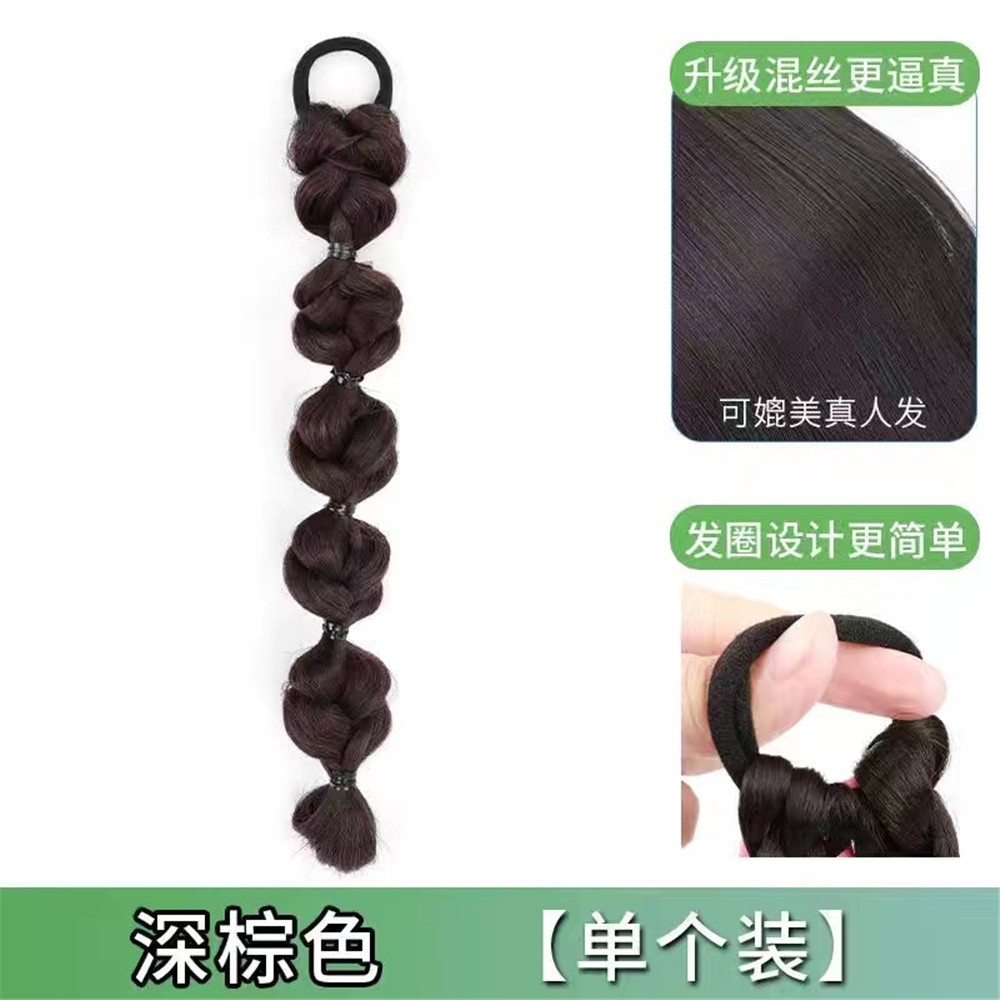 【XJ-COD】Tóc Giả Thắt Bím Đuôi Ngựa Phồng Dễ Thương Cho Nữ