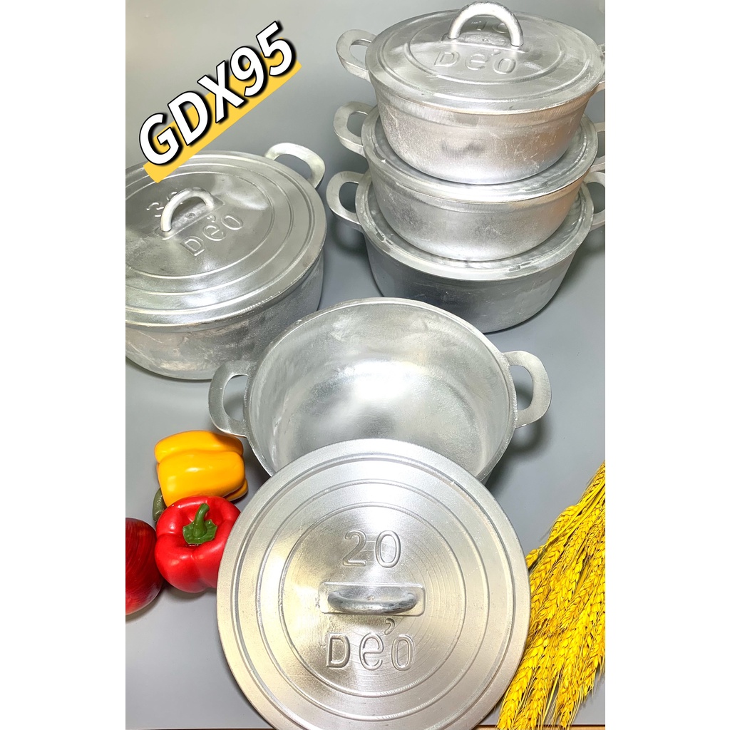 Nồi gang đúc cao cấp 25cm siêu dầy bóng đẹp