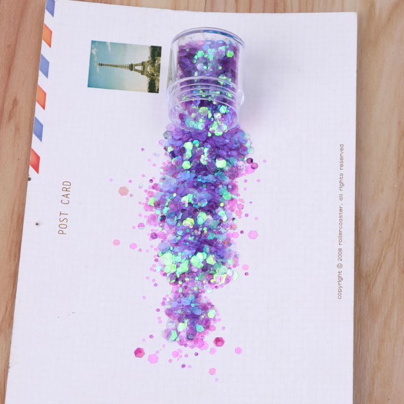 Sa Bột Kim Tuyến Màu Gradient Lấp Lánh Dùng Trang Điểm Mắt Diy